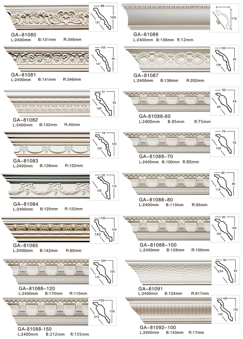 polyurethane cornice