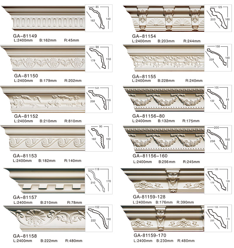   pu cornice