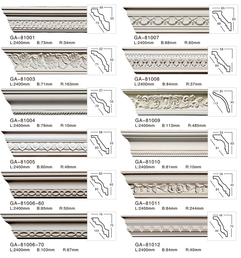 polyurethane cornice